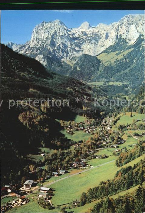 Ramsau Berchtesgaden Panorama Blick vom Soleleitungsweg Reit