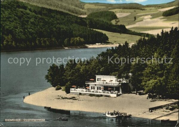 Diemelsee Strandterrasse Gaststätte Naturpark Fli