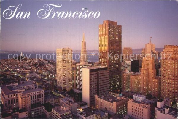 San Francisco California Skyline at dusk