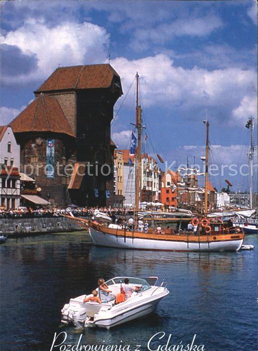 Gdansk Zuraw Krantor Segelschiff