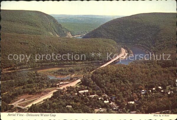 Delaware Water Gap Aerial view