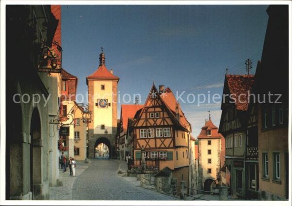 Rothenburg Tauber Plönlein Sieberstor Kobolzeller Tor The
