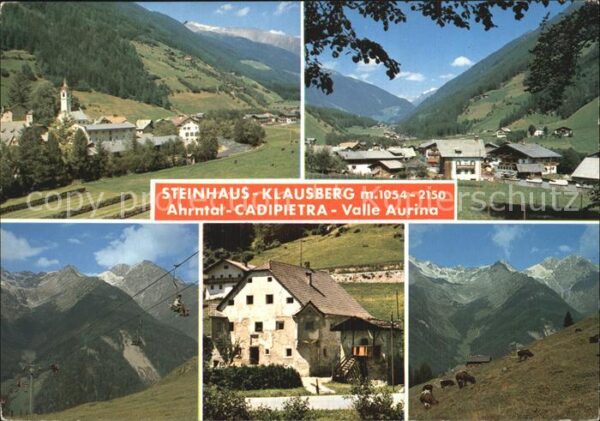 Steinhaus Ahrntal Klausberg Valle Aurina Alpenpanorama