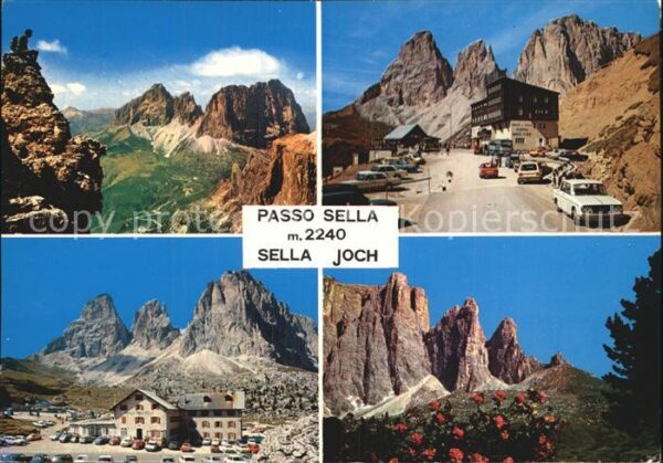 Passo Sella Sella Joch Gebirgspass Berghotel Dolomi