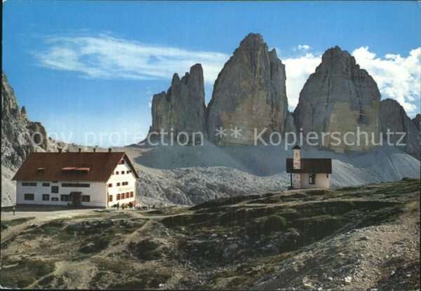 Tre Cime Di Lavaredo Rifugio Locatelli Dreizinnenhütte Dolom