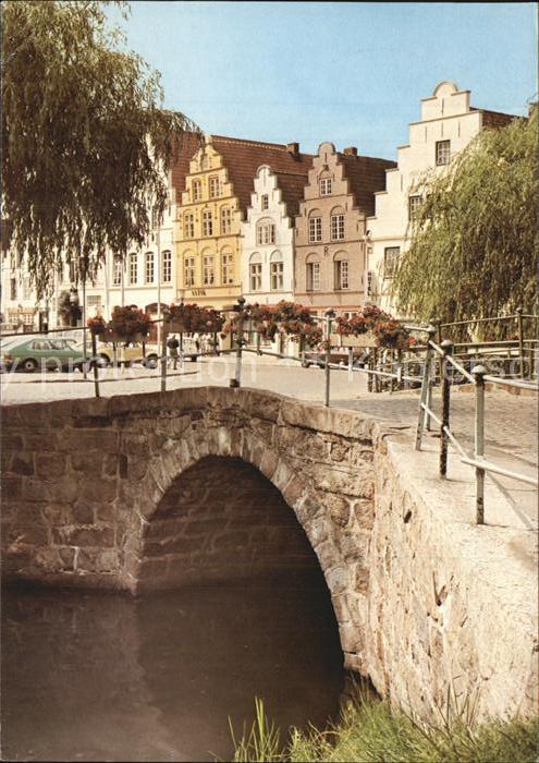 Friedrichstadt Eider Steinbrücke alte holländische Giebelhäu
