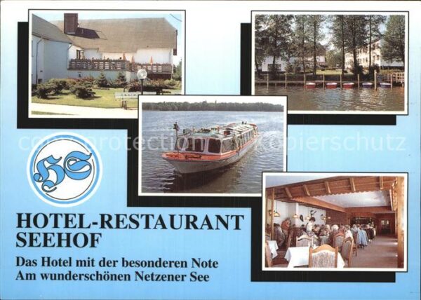 Netzen Hotel Restaurant Seehof Fahrgastschiff