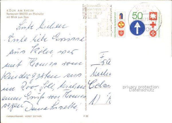 Koeln Rhein Restaurant Bastei am Rheinufer Blick zu – Bild 2