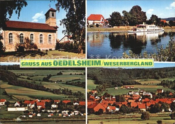 Oedelsheim Luftkurort Weserbergland Kirche Fahrgas