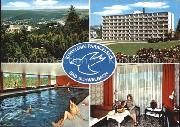 Bad Schwalbach Kurklinik Paracelsius Hallenbad Panoram
