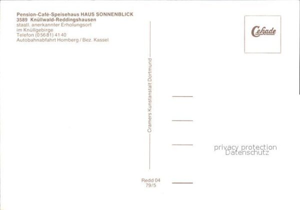Reddingshausen Pension Cafe Speisehaus Haus Sonnenblic – Bild 2