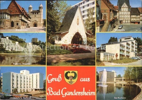 Bad Gandersheim Stiftskirche Kurheim Marktplatz Kurhote