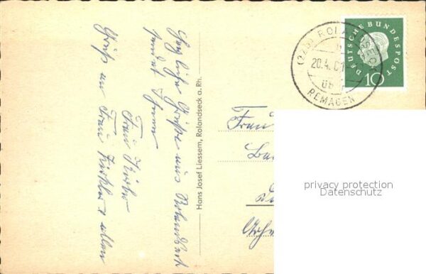 Rolandseck Rolandsbogen Aachener Müttererholungshe – Bild 2