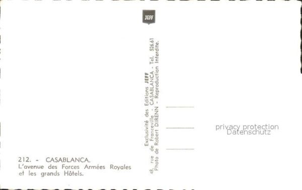Casablanca L´avenue des Forces Armees Royales gran – Bild 2