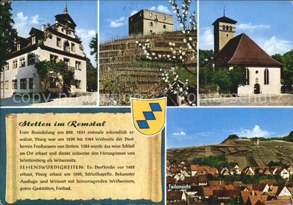 Stetten Kernen Schloss Burg Kirche