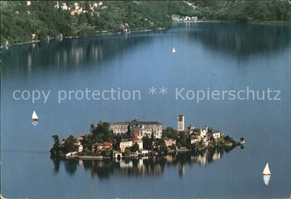 Lago d Orta Charm Fliegeraufnahme
