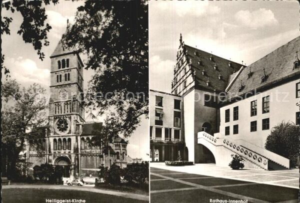 Schweinfurt Heiliggeist Kirche Rathaus Innenhof