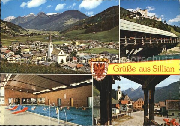 Sillian Tirol Teilansicht Burg Heinfels Ozon Hallenba