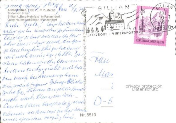Sillian Tirol Teilansicht Burg Heinfels Ozon Hallenba – Bild 2