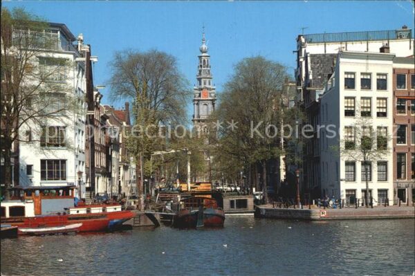 Amsterdam Niederlande Amstel met Zuiderkerk
