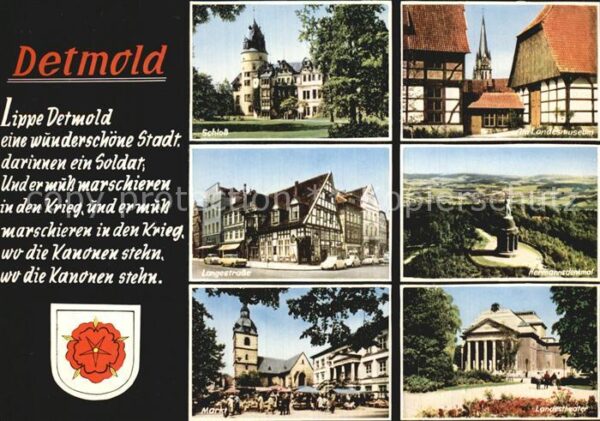 Detmold Langestrasse Schloss Markt
