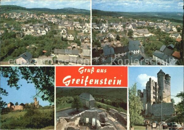 Greifenstein Hessen Burg Panorama