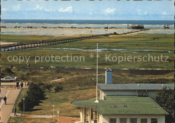 St Peter-Ording Kurmittelhaus Seebrücke Sandbank
