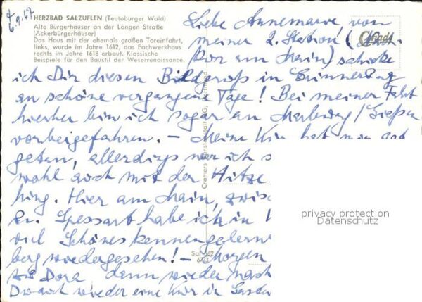 Salzuflen Bad Alte Bürgerhäuser Langen Strasse – Bild 2