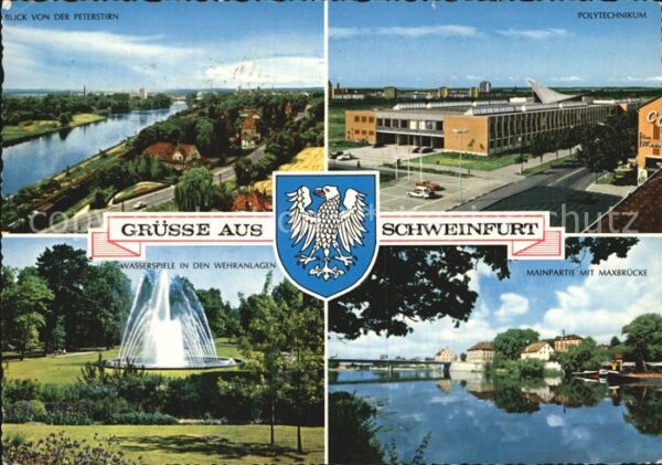 Schweinfurt Polytechnikum Wehranlagen Maxbrücke