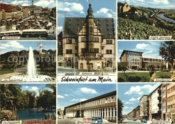 Schweinfurt Schloss Meinberg Marktplatz Stadtpark
