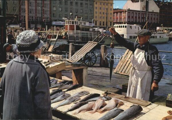Bergen Norwegen Fisketorget