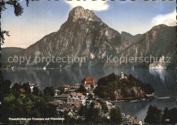 Traunkirchen am Traunsee Fliegeraufnahme mit Traunst