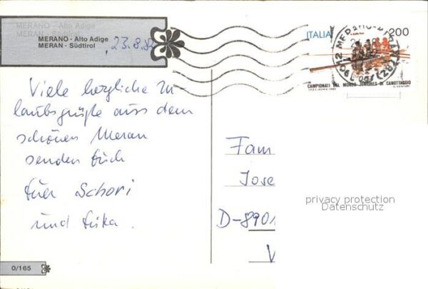 Merano Meran Fliegeraufnahme mit Kirche – Bild 2