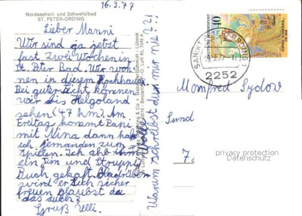 St Peter-Ording Fliegeraufnahme Strandpartie mit Hochhä – Bild 2