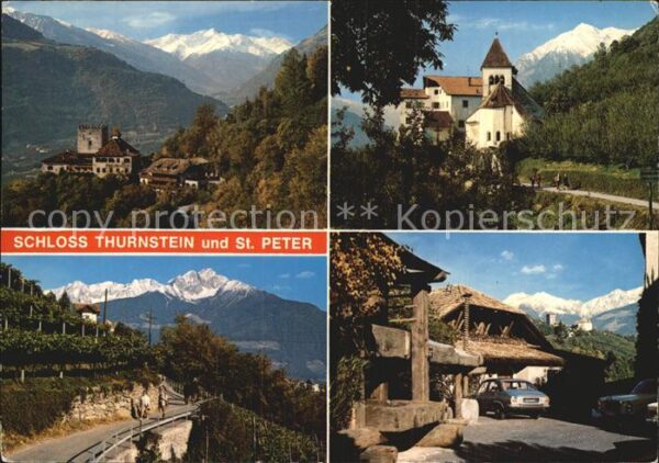 Dorf Tirol Schloss Thurnstein und St. Perter