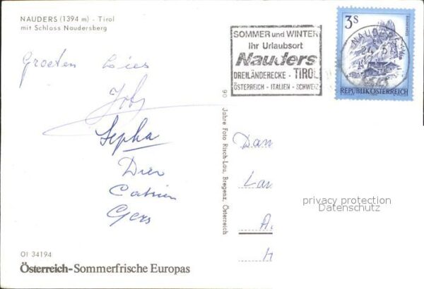Nauders Tirol mit Schloß Naudersberg – Bild 2