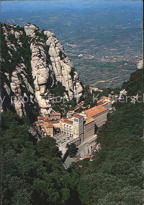 Montserrat Kloster Fliegeraufnahme
