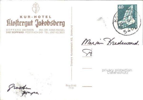 Boppard Rhein Kurhotel Klostergut Jakobsberg – Bild 2