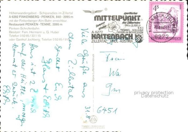 Finkenberg Tirol Restaurant-Penken-Tenne Tuxer-Alpen – Bild 2