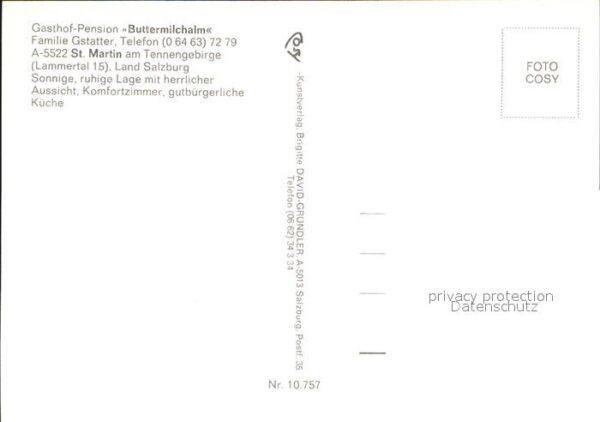 St Martin Tennengebirge Gasthaus Pension Buttermilchalm – Bild 2