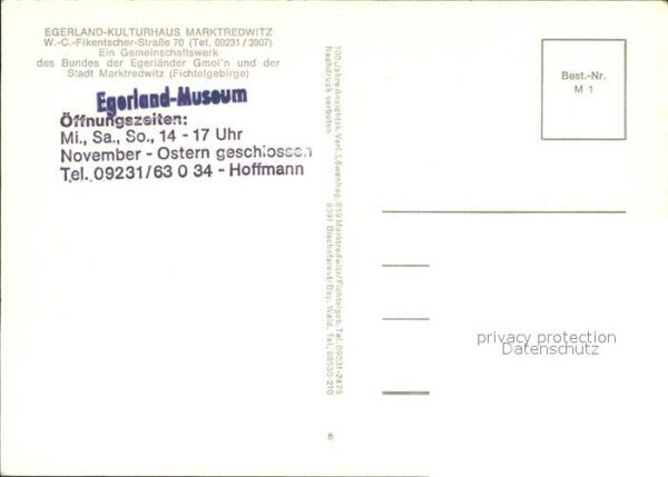 Marktredwitz Egerland Kulturhaus – Bild 2