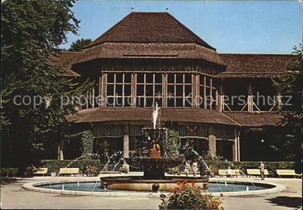 Bad Reichenhall Gradierwerk mit Brunnen