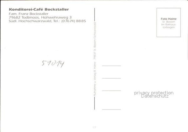 Todtmoos Konditorei Cafe Bockstaller – Bild 2