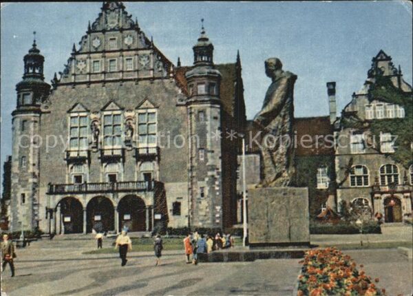 Poznan Posen Statue d`Adam Miekiewicz