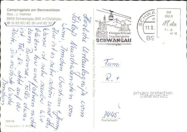 Schwangau Fliegeraufnahme Camping am Bannwaldsee – Bild 2