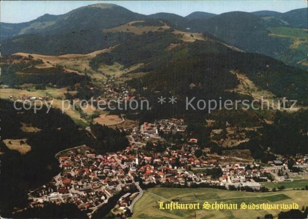 Schoenau Schwarzwald Fliegeraufnahme