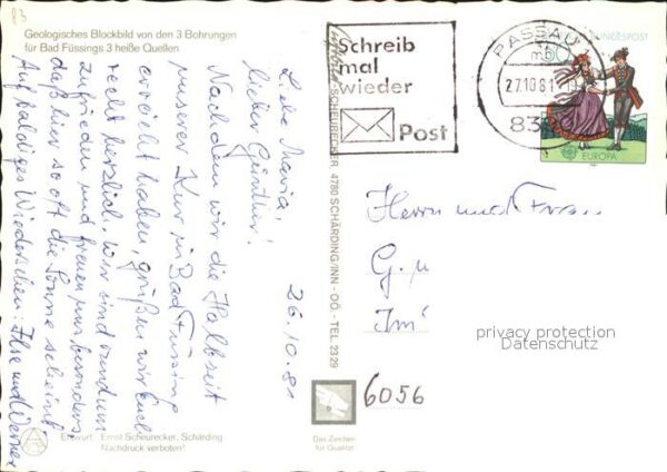 Bad Fuessing Geologisches Blockbild 3 heiße Quellen – Bild 2