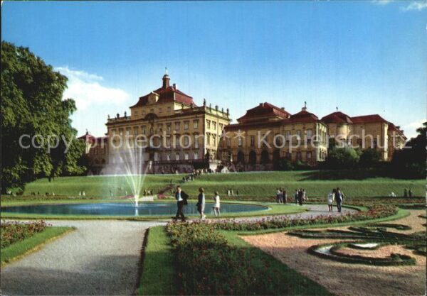 Ludwigsburg Wuerttemberg Schloß mit Garten