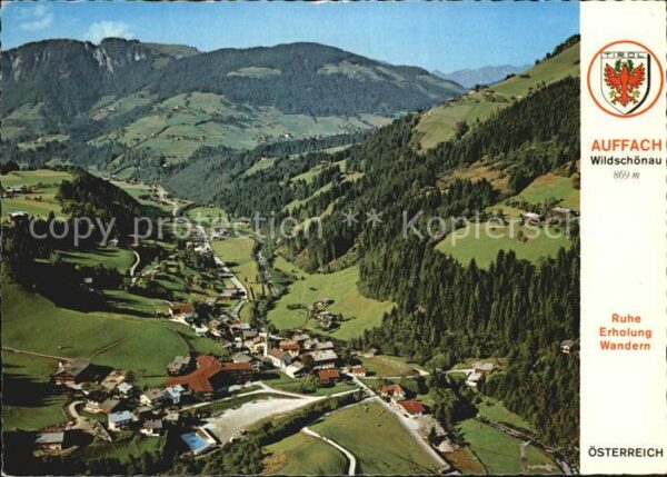 Auffach Fliegeraufnahme mit Mühltal und Kundler
