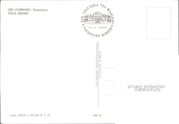 Codroipo Fliegeraufnahme Villa Manin – Bild 2
